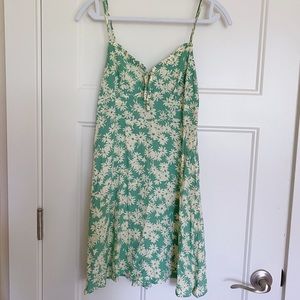 Mango green floral sundress